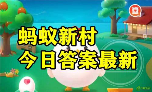 蚂蚁新村2025年8月17日题目答案