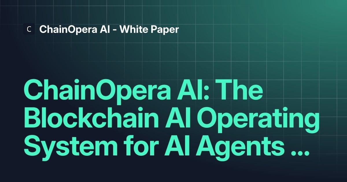 ChainOpera AI 爆炸式成功的秘诀：战略周期时机和超过 40 亿美元的完全稀释估值