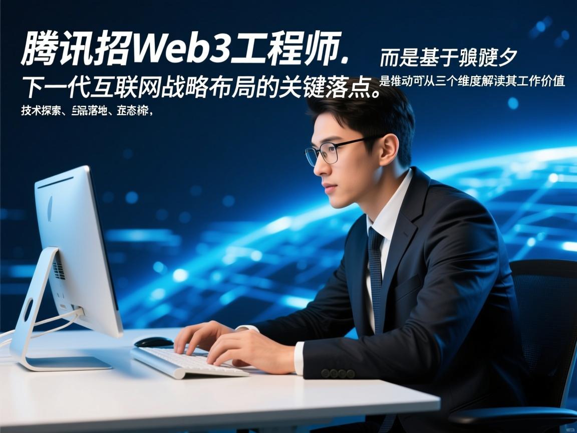 腾讯招Web3工程师，并非简单的跟风，而是基于其对下一代互联网战略布局的关键落子。这类工程师的核心使命，是推动腾讯在去中心化技术浪潮中的技术探索、产品落地与生态构建，具体可从三个维度解读其工作价值