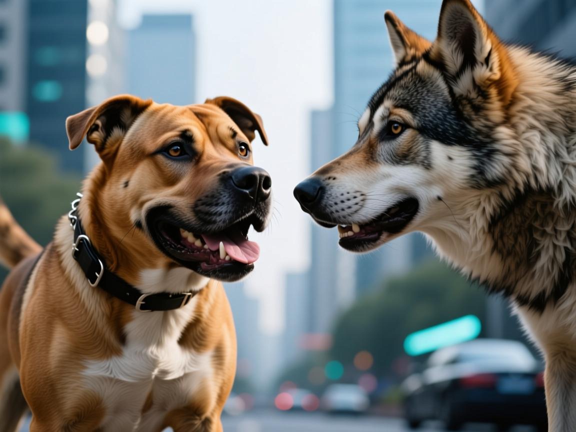 比特犬打的过狼么