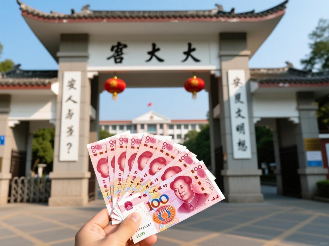 安大校门口放人民币？一张图片背后的校园安全与文明思考