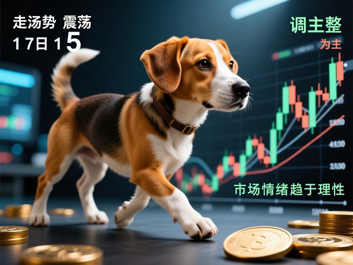 狗狗币5月17日走势，震荡调整为主，市场情绪趋于理性