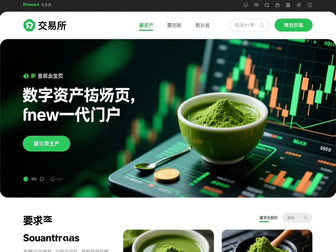 抹茶交易所主页，数字资产交易的新一代门户
