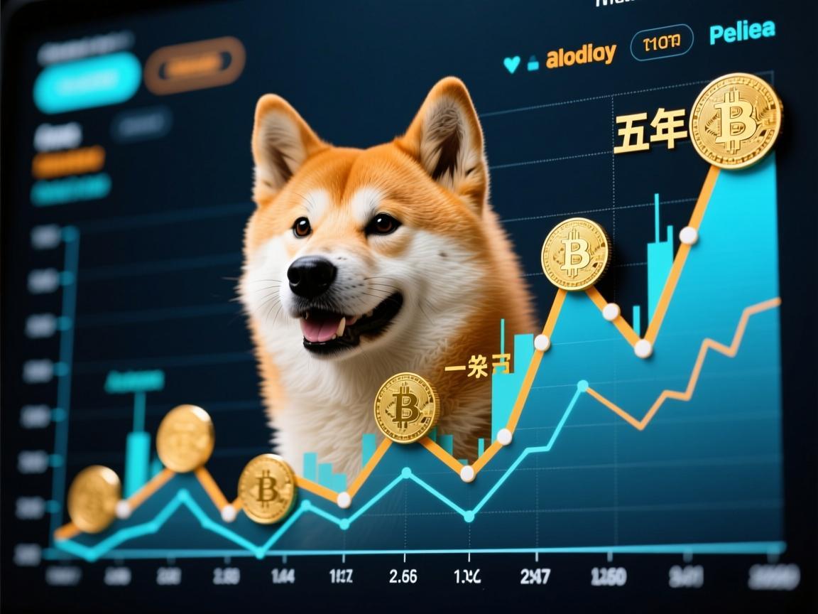 狗狗币五年曲线，一场从玩笑到现象的狂野之旅