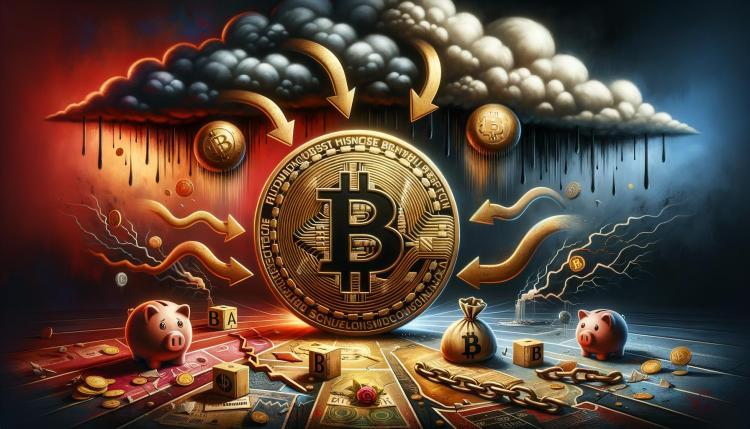 比特币走弱，新一轮下跌或将跌破关键支撑位
