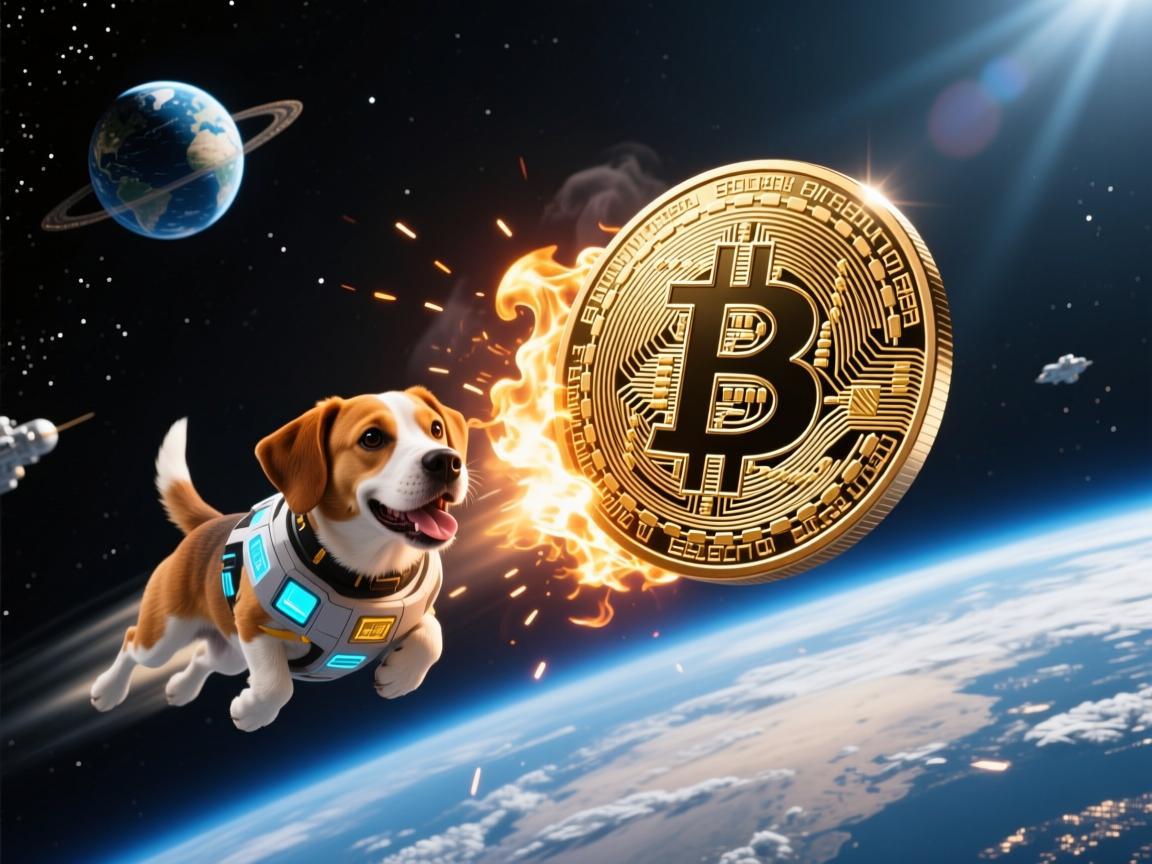 当狗狗币飞向太空，一张图片点燃的 meme 狂想与社区信仰