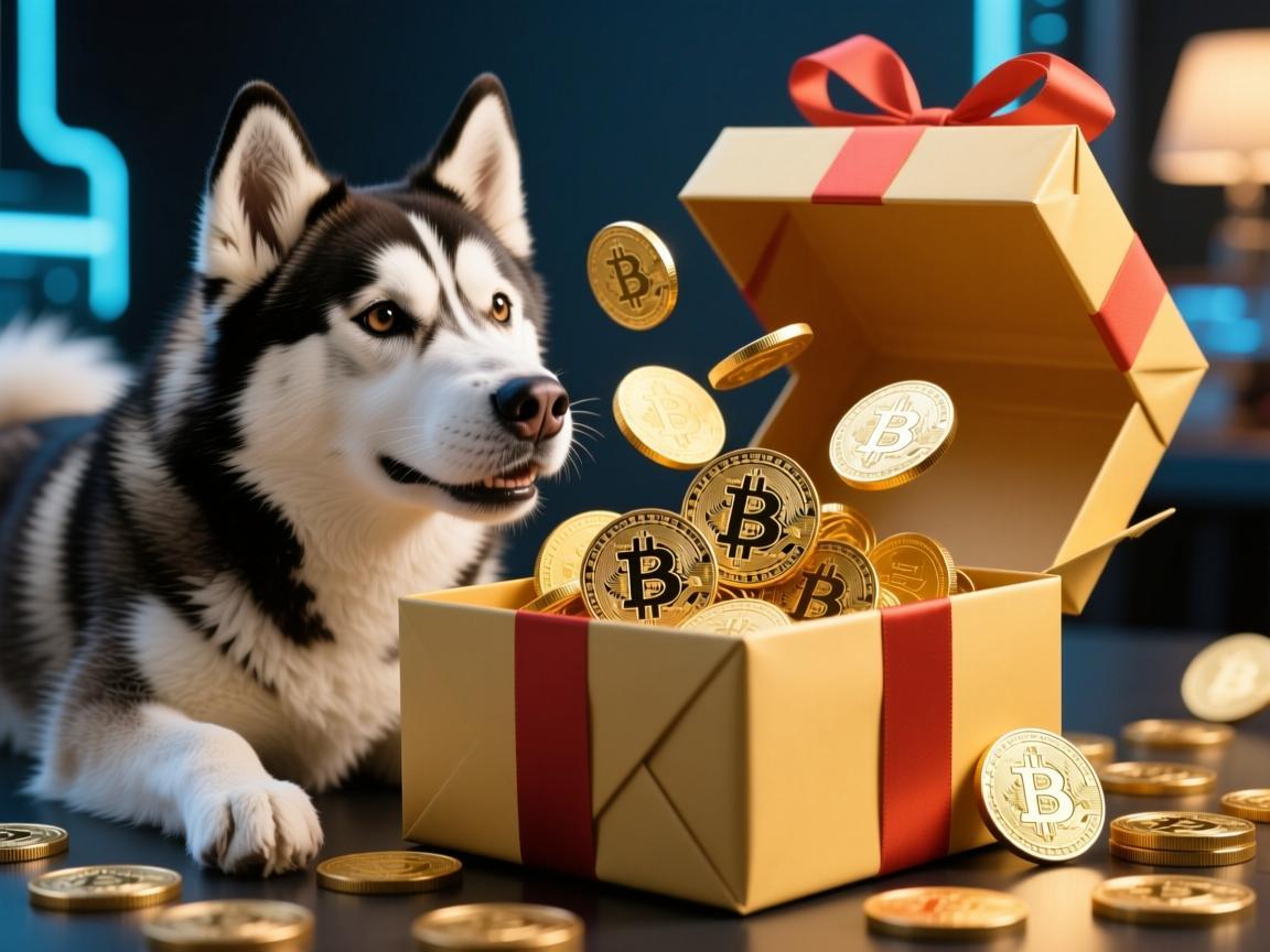 当二哈遇上抖币，一份拆出惊喜的礼物