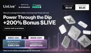 限时特惠 200% 奖励：LivLive 抢占 1 美元以下最佳山寨币市场，Cronos 和 WLFI 走弱