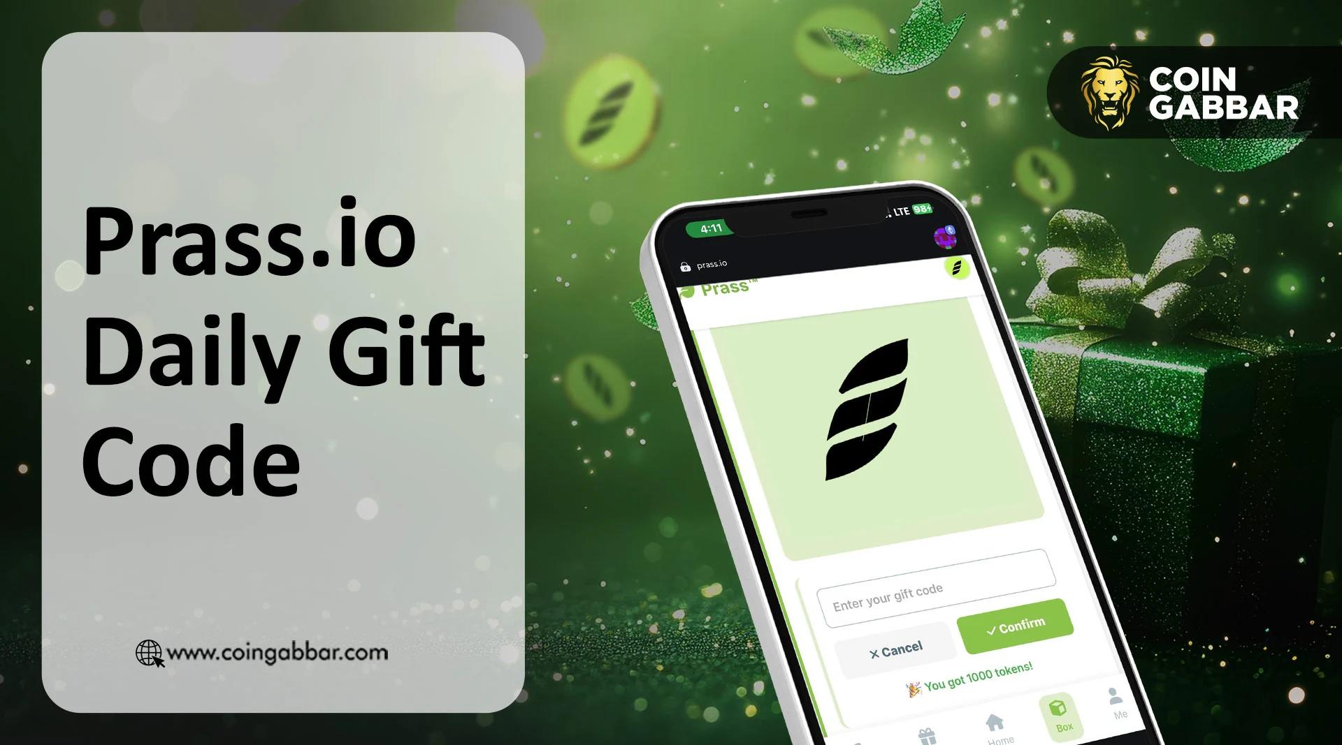 Prass.io 每日礼包码（2025年11月22日）：赢取1000免费金币
