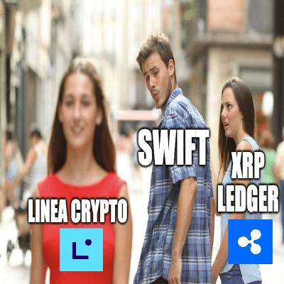 LINEA Crypto或将成为XRP杀手，SWIFT的举动或将毁掉XRP的价格