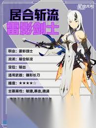 星痕共鸣雷影剑士居合流怎么培养