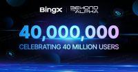 BingX 推出“超越 Alpha”活动，庆祝其用户数量在 2025 年达到 4000 万。