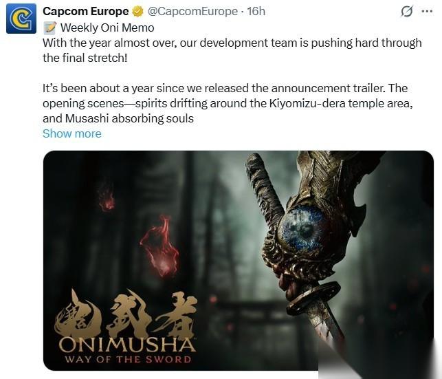 鬼武者 剑之道制作人揭秘开发进展与新预告计划