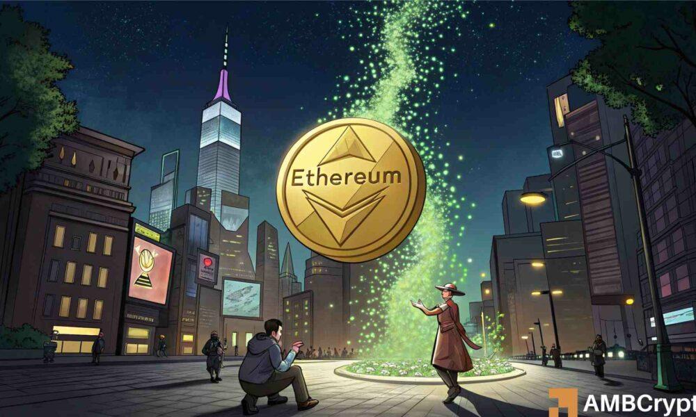 以太坊巨鲸从交易所提现 652 万美元——ETH 目标价位 3600 美元……