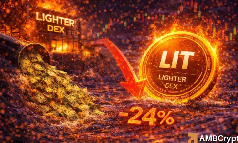 Lighter 在代币发行后面临 2.5 亿美元的资金外逃——LIT 的下一步是什么