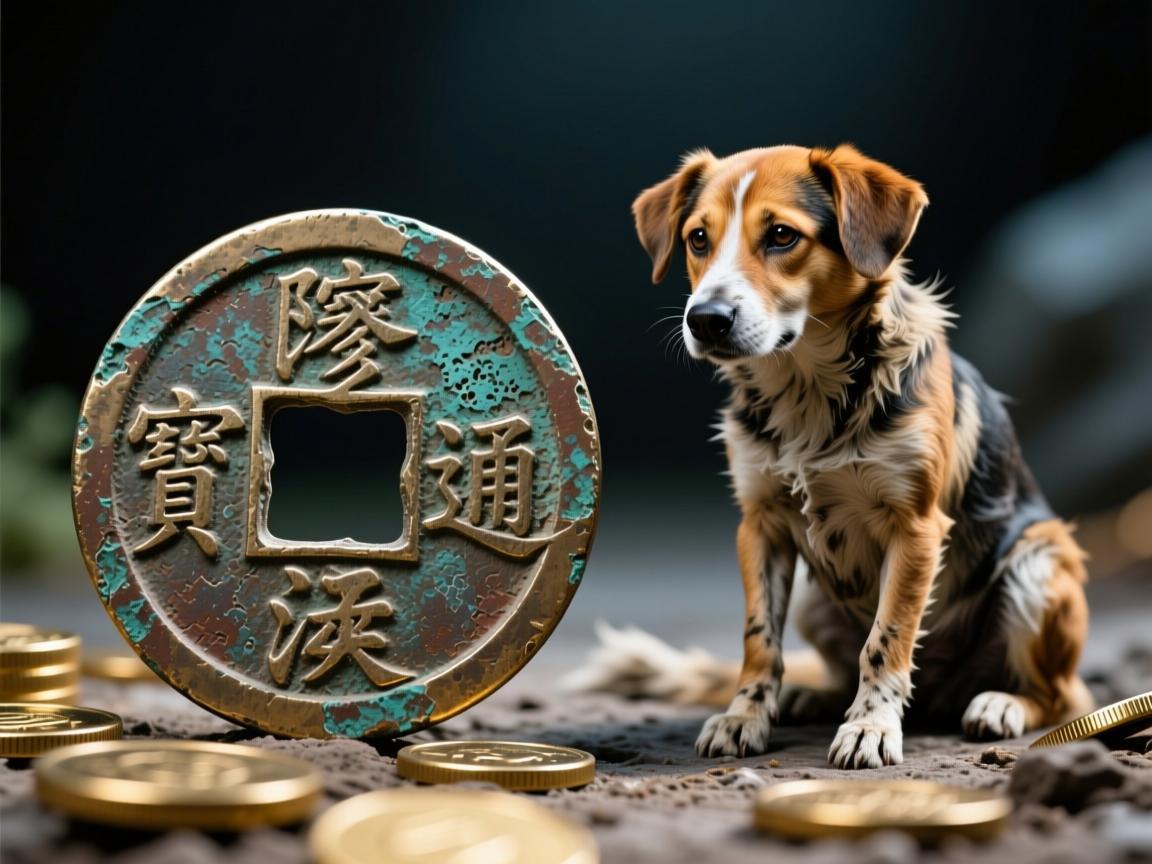 一枚古币与一条流浪狗