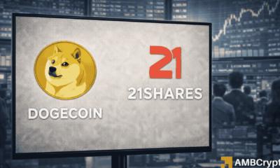 21Shares推出狗狗币ETF，但狗狗币价格持续下跌