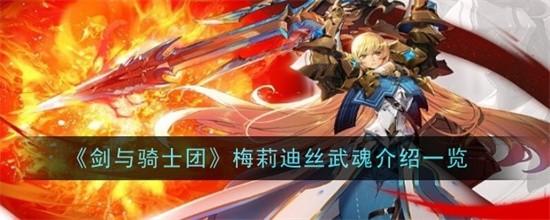 剑与骑士团梅莉迪丝武魂怎么样 梅莉迪丝武魂技能一览