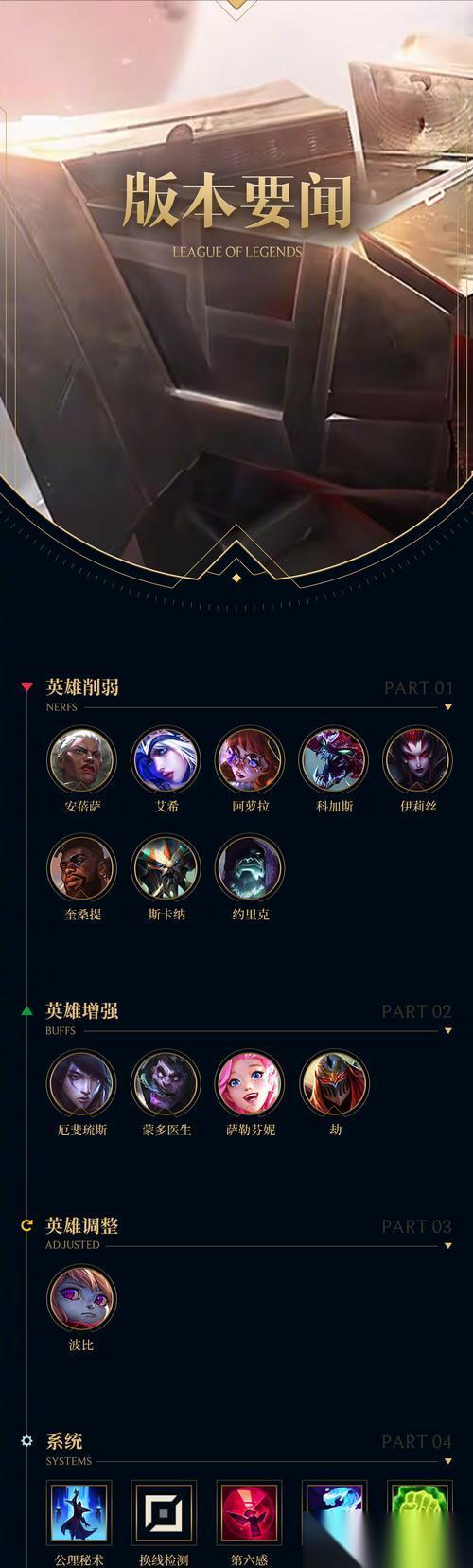 英雄联盟s16赛季的结束时间和更新内容是什么